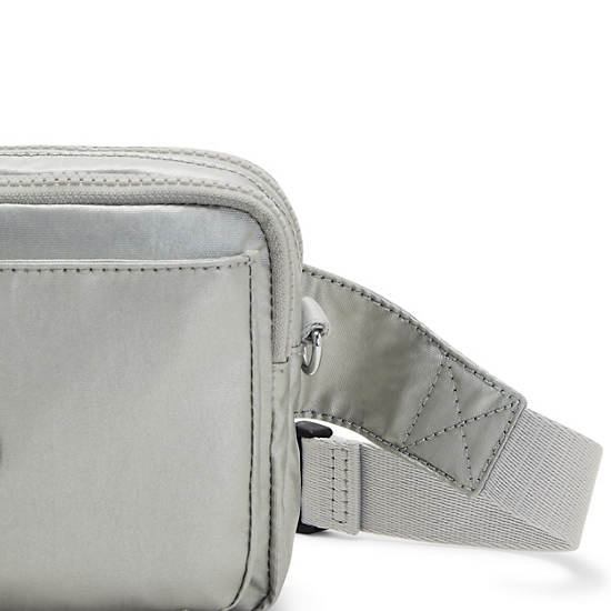 Kipling Abanu Multi Metallic Convertible Crossbody Bag Tassen Zilver | BE 2039DF